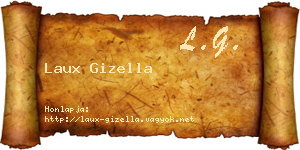 Laux Gizella névjegykártya